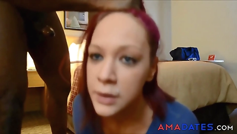 Black ebony woman with a nice round ass is getting fucked