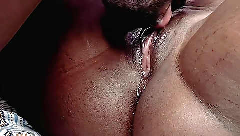 Amateur cunnilingus and big ass pussy of a chubby MILF