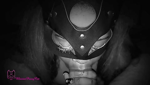 Ebony brunette pleases a white cock with deepthroating