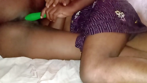 Lesbian handjob with a kinky ebony blonde man in homemade clip