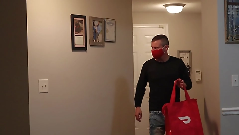 Ebony babe with a large ass and a nice booty getting fucked