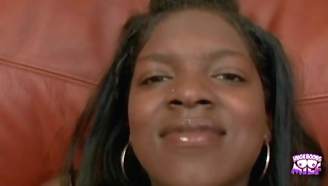 Black guy fucks a pretty black milf in homemade porn