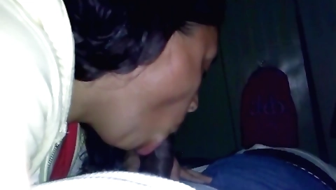 Ebony woman gets her mouth and pussy fucked by a big cock