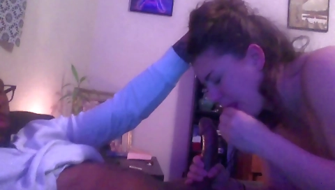 Black ebony milf with fat booty gets drilled deepthroat