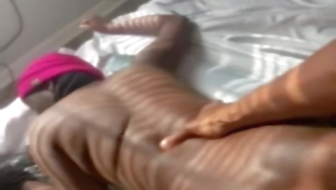 My black amateur teen 18+ takes a camera and makes him cum