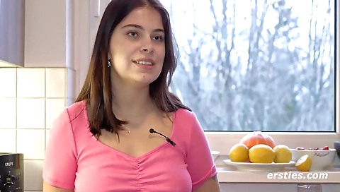 Ebony brunette with a large tits is fucked by her black friend