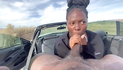 Ebony hottie with big tits getting fucked by big cock