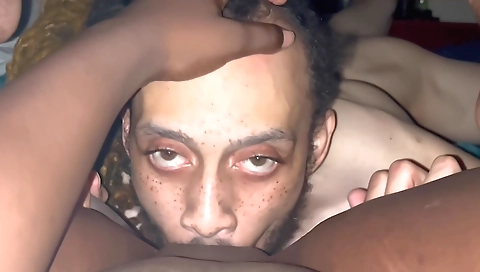 I'm the first man who visits this ebony pussy to fuck