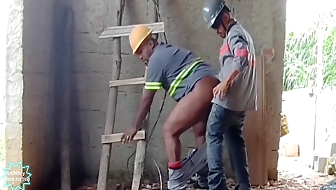 Horny black slut with a big ass fucked by a black dude