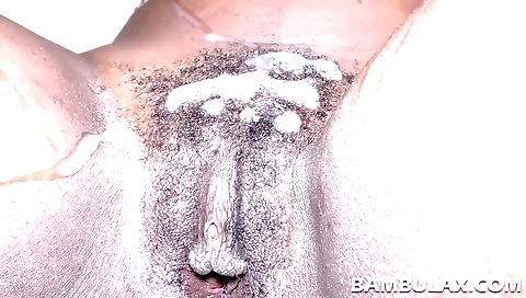 Ebony babe fucked by her black partner in porn vid