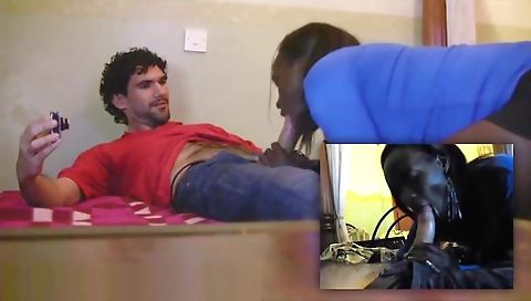 Ebony hottie fucked by a tourist with a huge hard dick